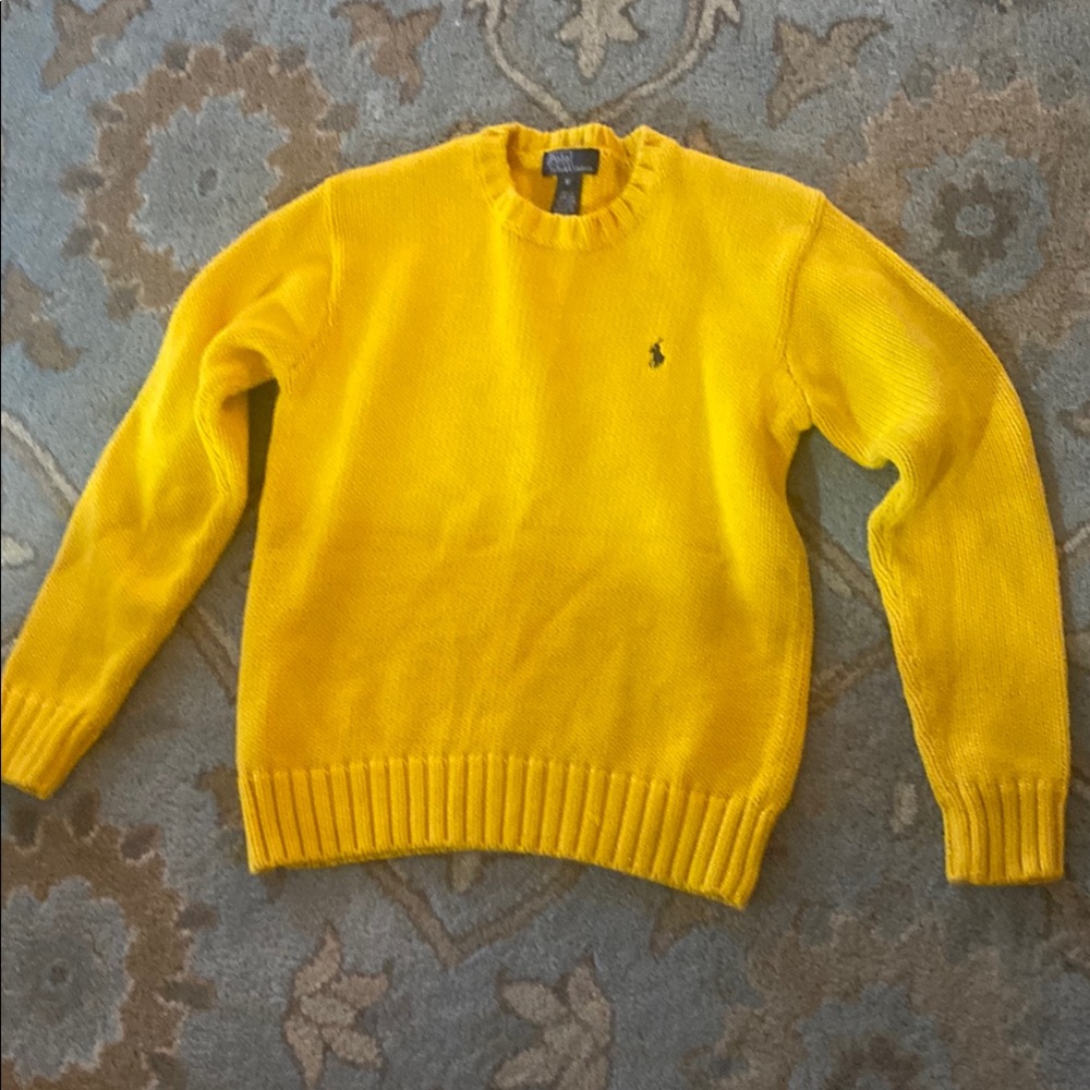 Ralph Lauren Bright Yellow Crewneck Sweater